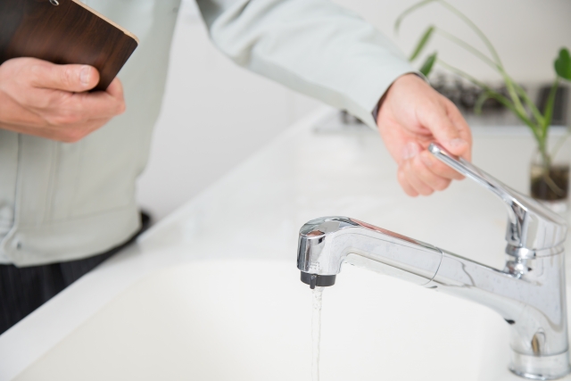 退去立会いの作業 水道のチェック